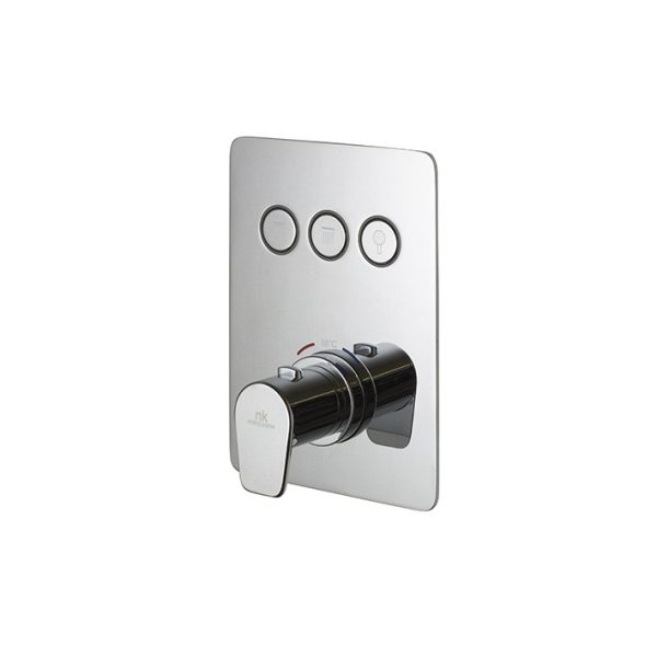 Termostática encastre baño-ducha 3 salidas Touch & Feel cromo Noken